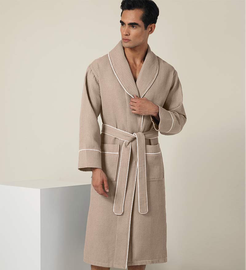 Men's Luxury Waffle Hotel Robe