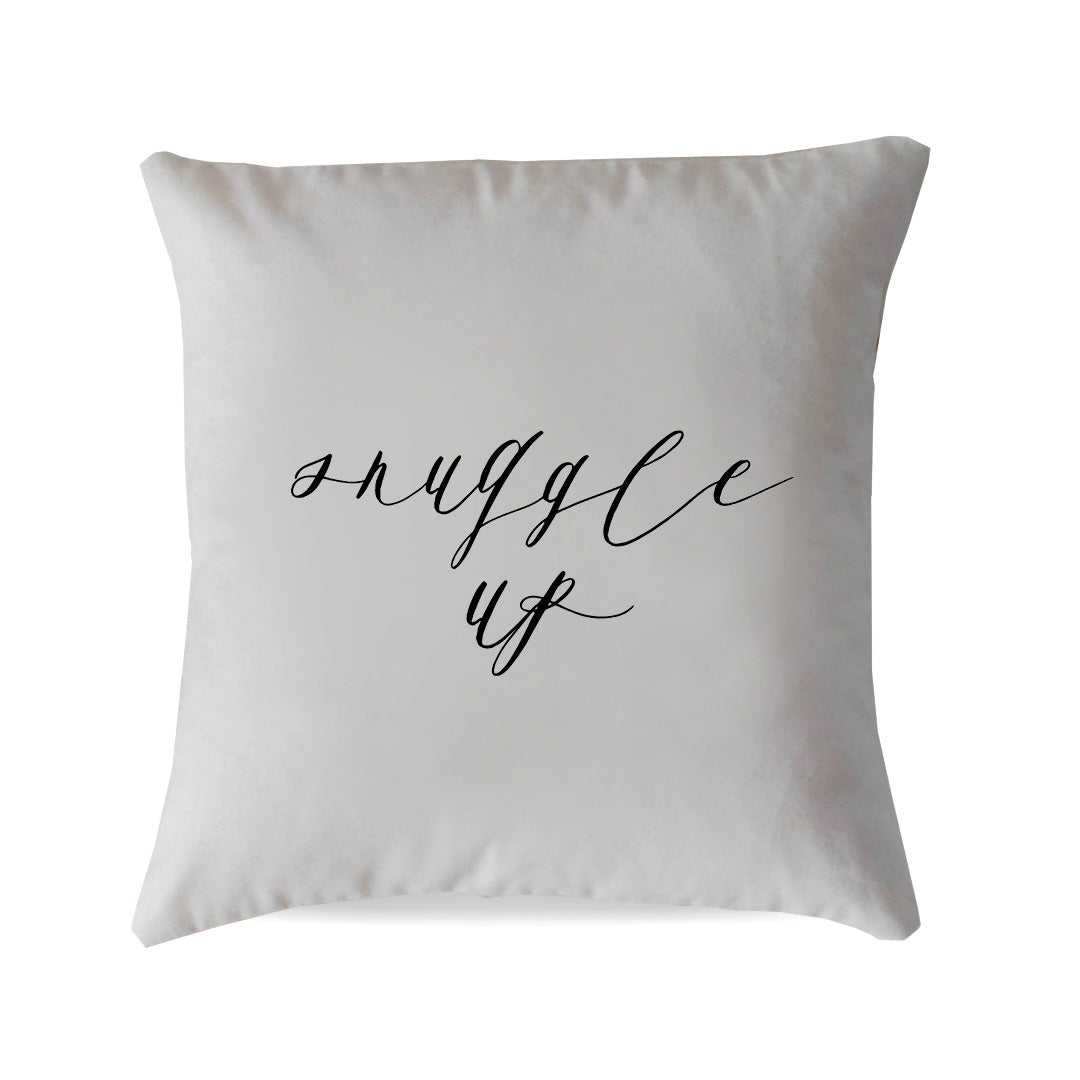 "Snuggle Up" Script Pillow