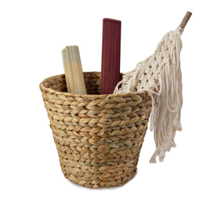 Wicker Hand-Woven Waste Basket