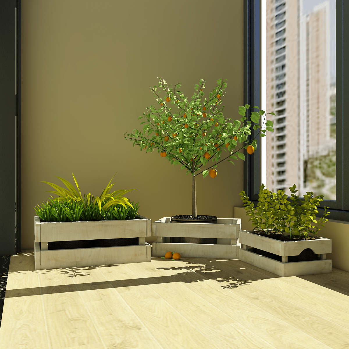 Nesting Rustic Storage & Accent Crates - Set of 3