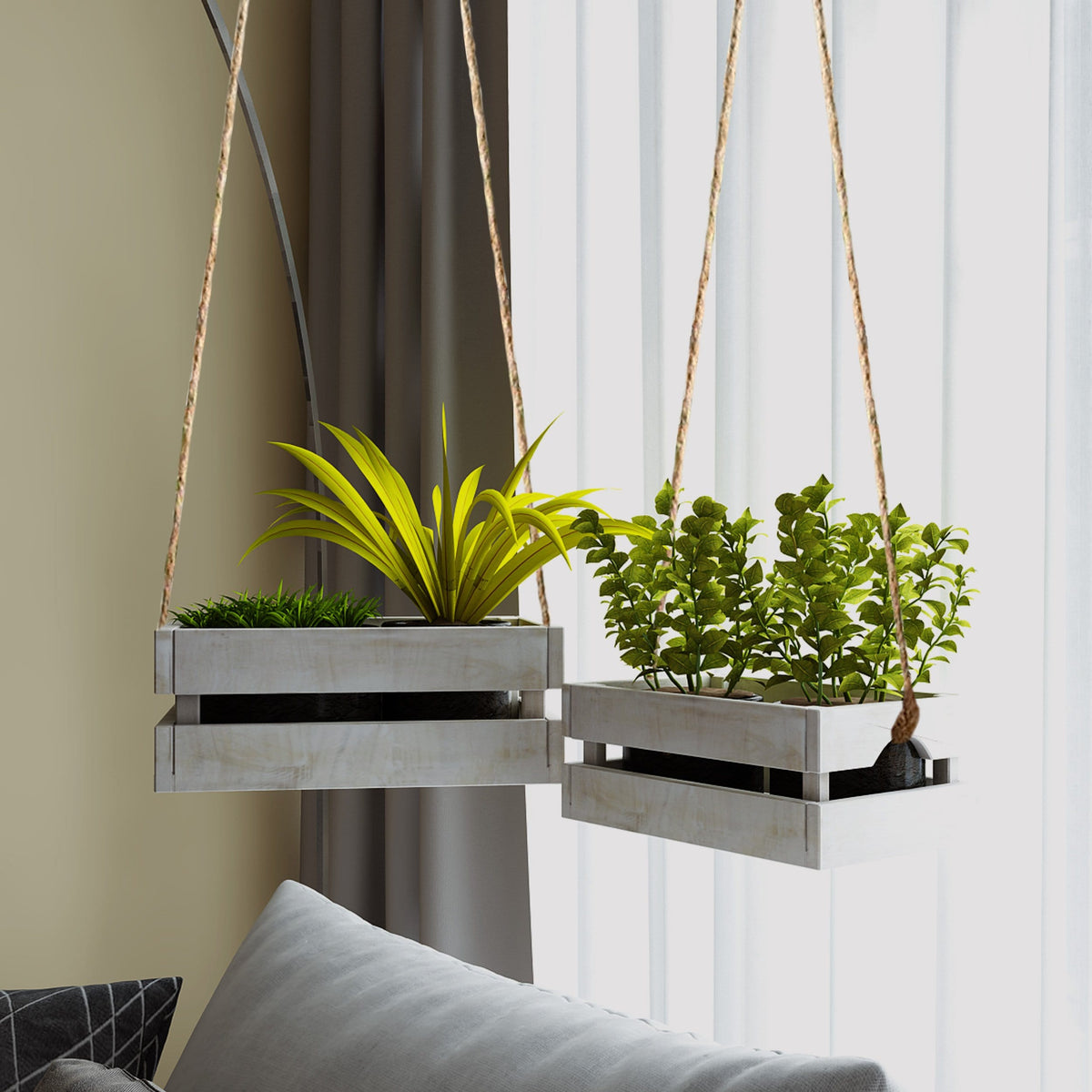 Nesting Rustic Storage & Accent Crates - Set of 3