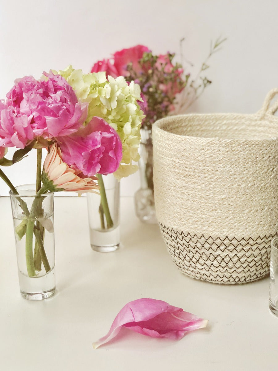 Black Amari Loop Bin - Set of 2
