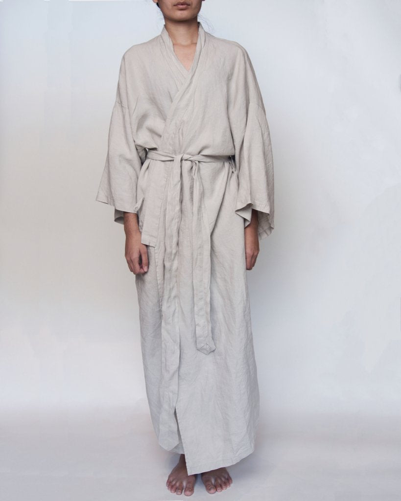 Sai Full-Length Linen Robe