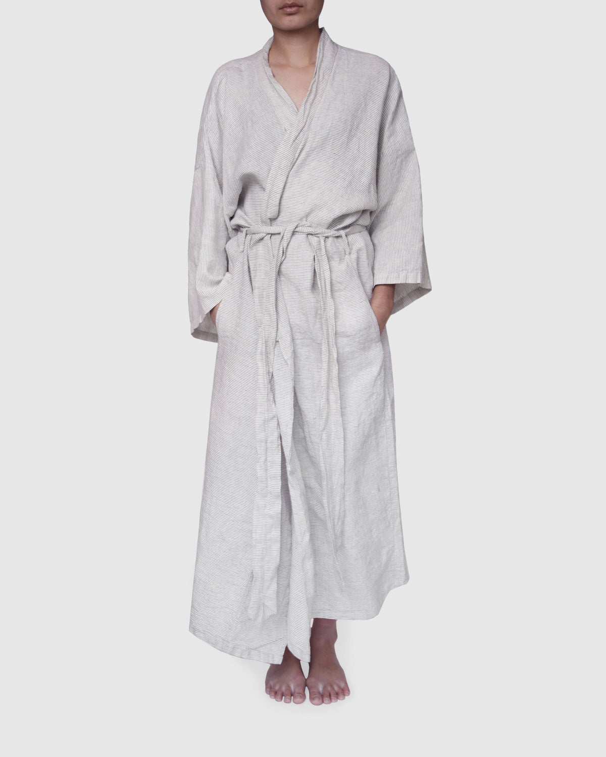 Sai Full-Length Linen Robe