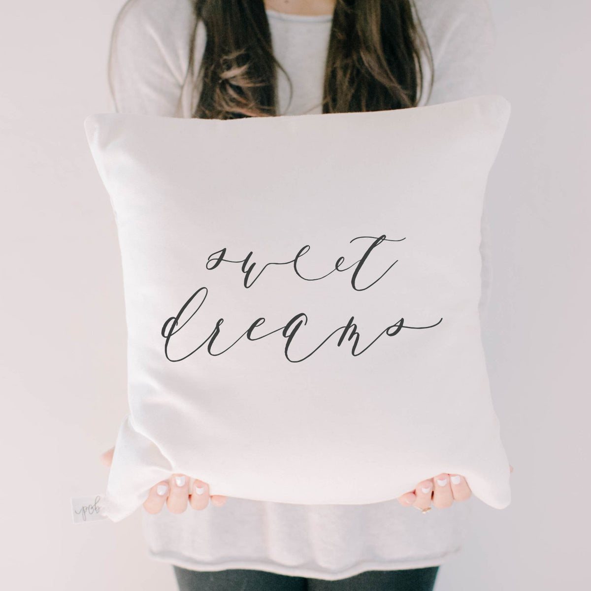 "Sweet Dreams" Script Pillow