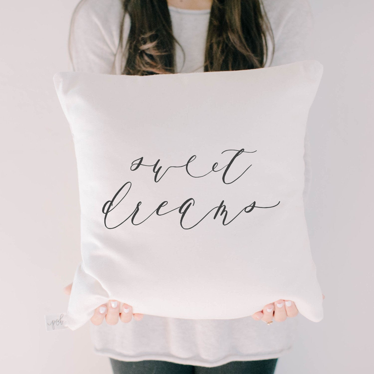 "Sweet Dreams" Script Pillow