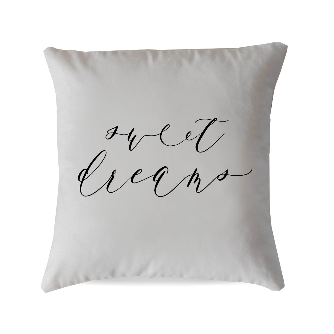 "Sweet Dreams" Script Pillow