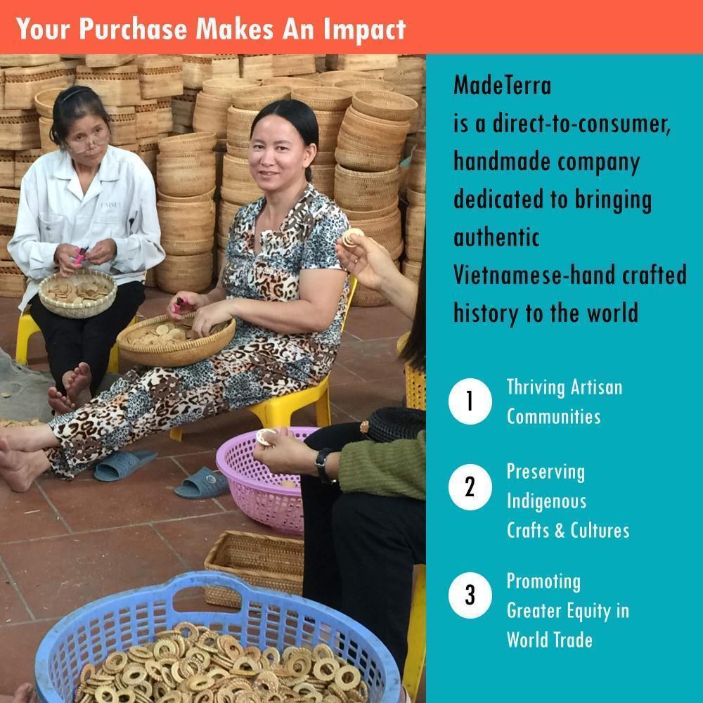 2-Tier Wicker Wall Hanging Storage Baskets