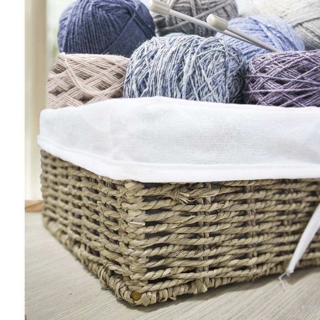 Seagrass Woven Wicker Storage Baskets