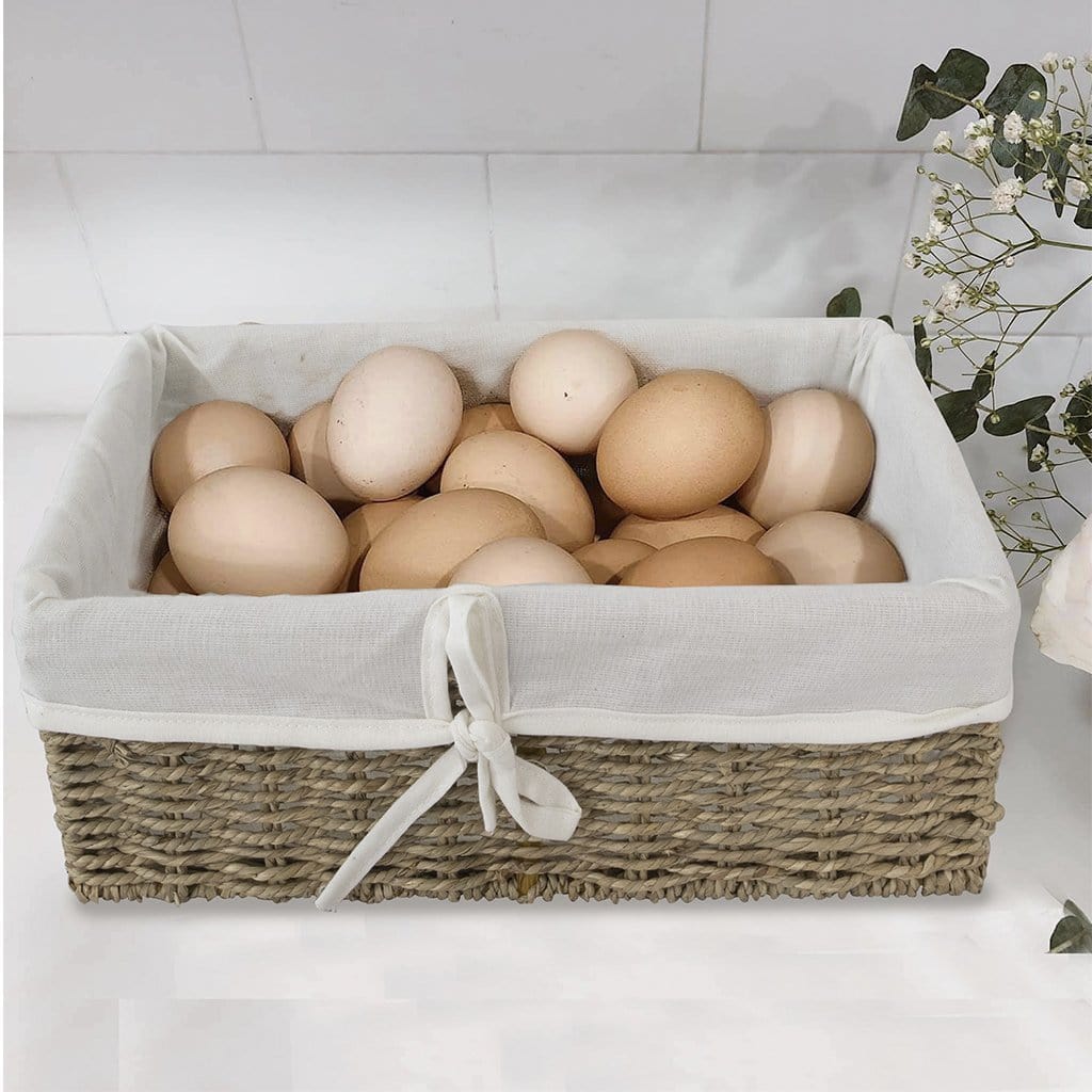 Seagrass Woven Wicker Storage Baskets