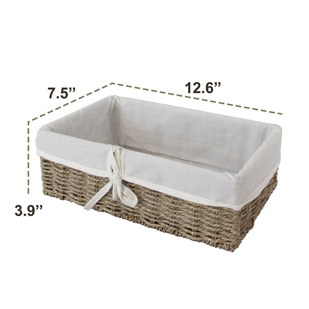 Seagrass Woven Wicker Storage Baskets