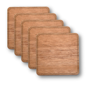 Wooden Coasters - 4" - Pack of 4