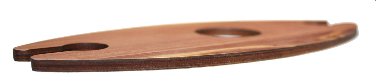 Wooden Wine Glass Caddy - Two Glass