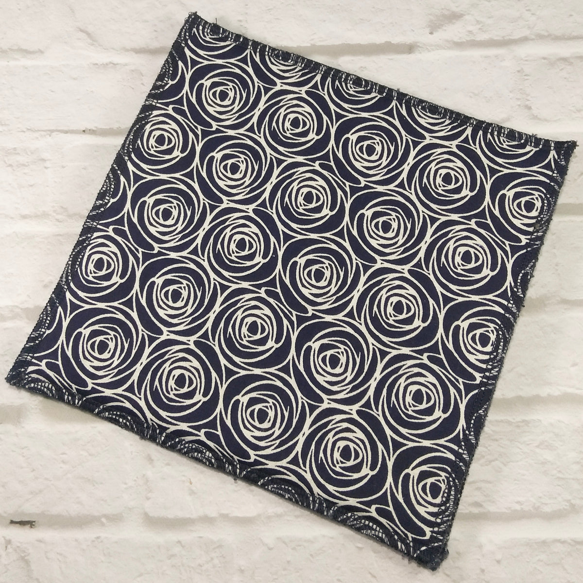 Navy Rose Reusable Napkins