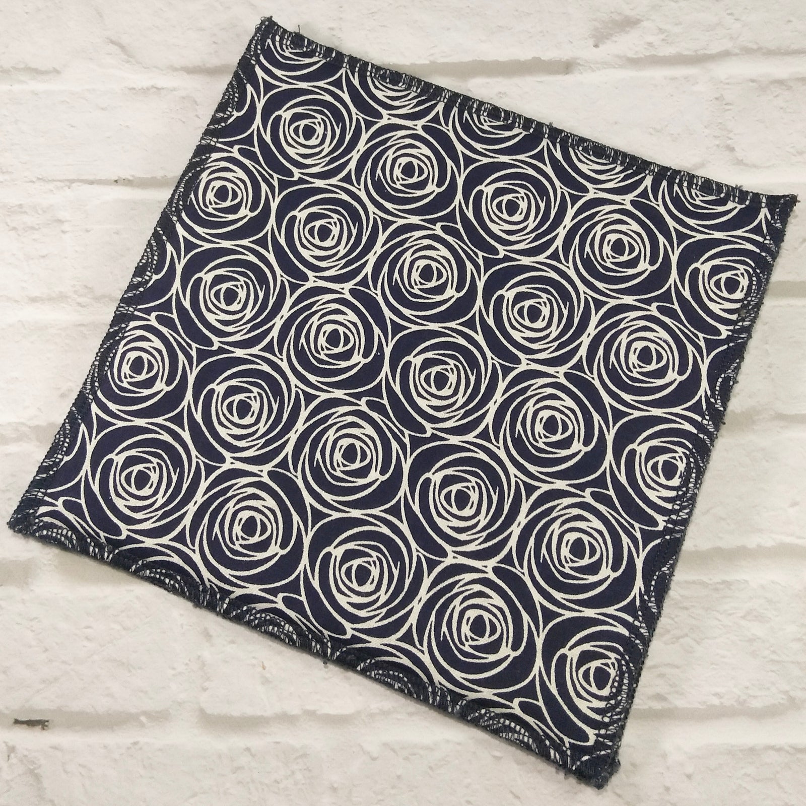 Navy Rose Reusable Napkins